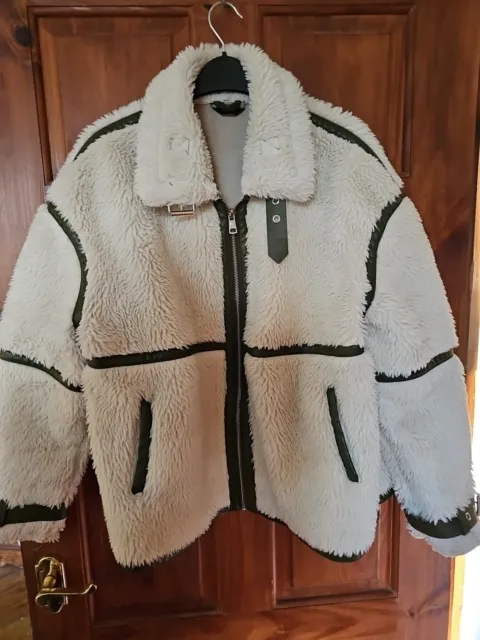 Ladies coat Jacket size 12-14 (Medium) GEORGE **Lovely Condition ** Teddy Bear