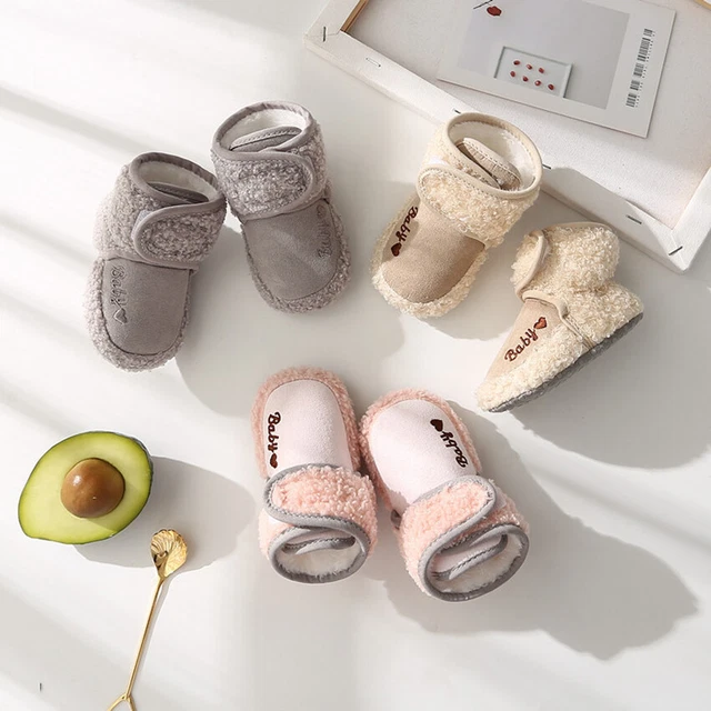 Scarpe Stivali Pantofole Calde Ragazze Ragazzi Calze Antislip Neonato Bambino