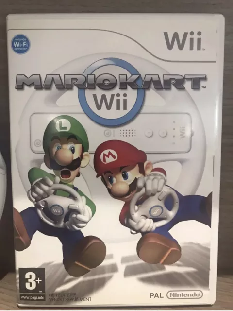 Game Mario Kart+1 Volante Gioco Nintendo Wii Pal Completo Multilingua(Italiano)