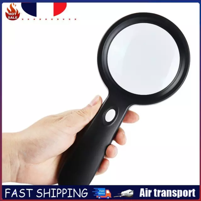 10X Magnifying Glass 12 LED Light Light-Up Magnifying Glass Portable for Reading