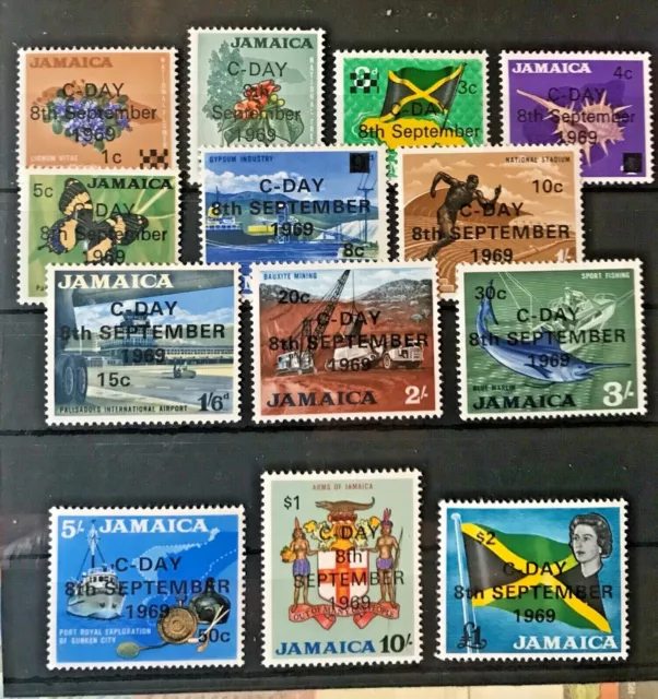 Jamaica 1969 Decimal Currency SG280/292 - MNH