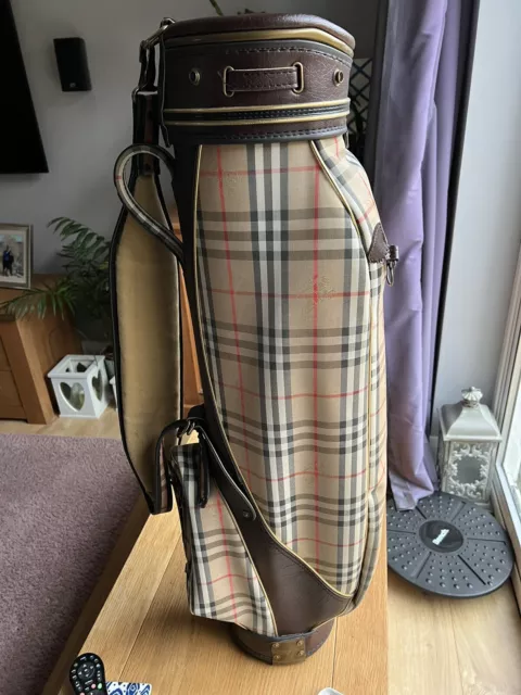 VINTAGE BURBERRY GOLF bag Hood Golf Ball Holder And Tees
