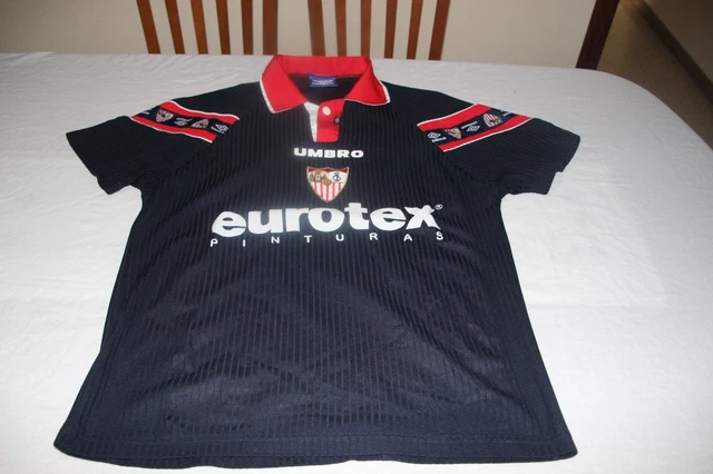 Maillot Vintage Sevilla FC – Coupe UEFA – Joma – Taille XL – N°18 Marti (La Gitana)