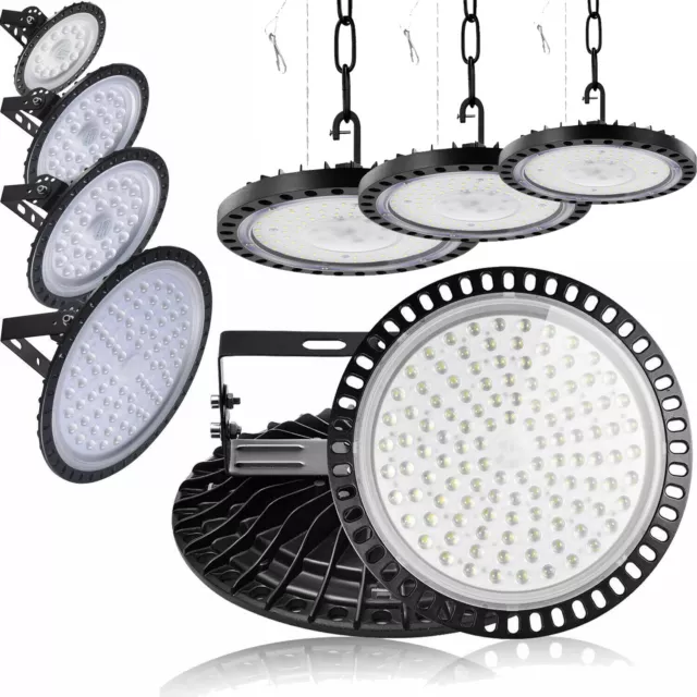 LED High Low Bay Light 50W 100W 150W 200W 300W 500W Factory Warehouse Gym Lights