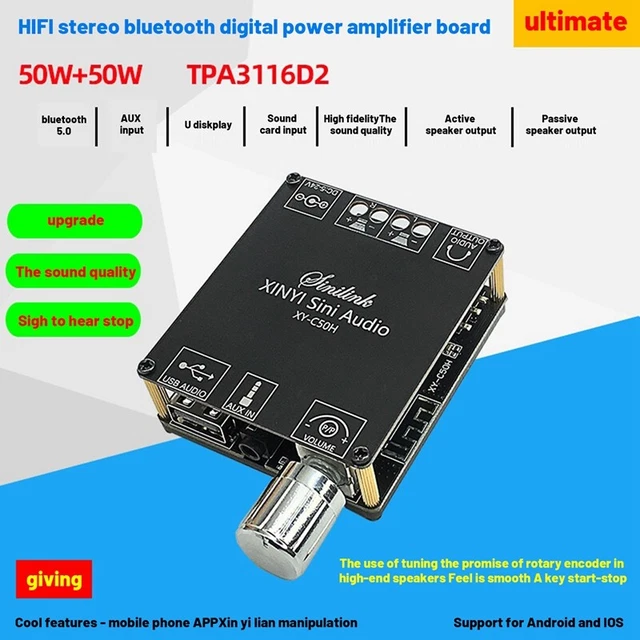 Carte Amplificatrice Bluetooth 5.0 TDA7297 - Ampli Numérique Pour DIY, Neuf