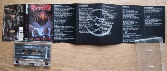 Entombed - Clandestine (Earache Mosh37Mc) 1991 Uk Kassette Band Death Metal 2