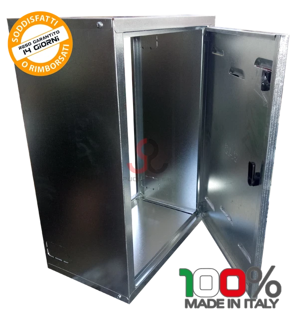 Cassetta Contatore Gas Zincata 6/10 - Senza Schienale, Profondità 30cm, Dimensioni 55x30x30 Cm, Kit Di Montaggio
