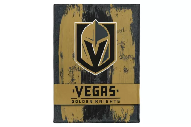 NHL Kuscheldecke Vegas Golden Knights Decke Fleece Throw Brush Blanket 150x200