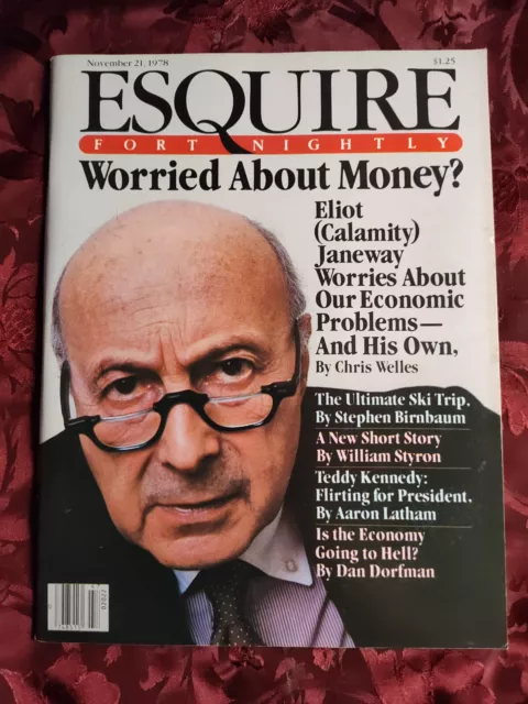 ESQUIRE November 21 1978 Eliot Janeway William Styron Carroll Rosenbloom