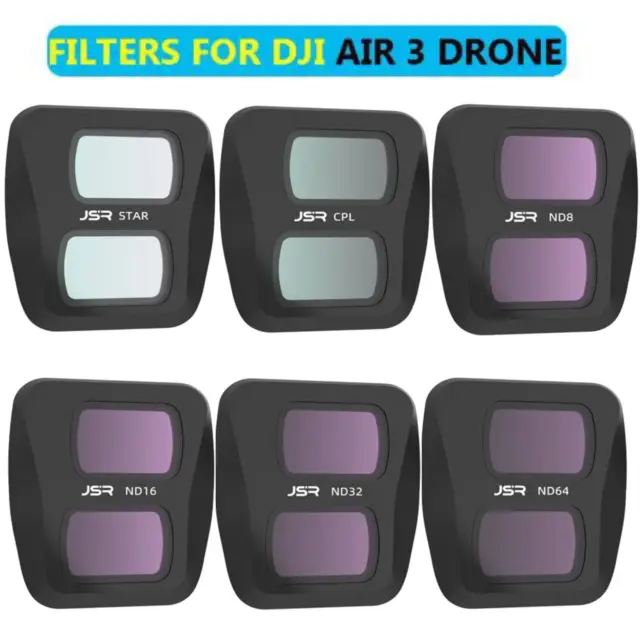 Lens Filters Set For DJI AIR 3 CPL ND8 ND STAR MRC-UV ND8 ND16 Drone Accessories