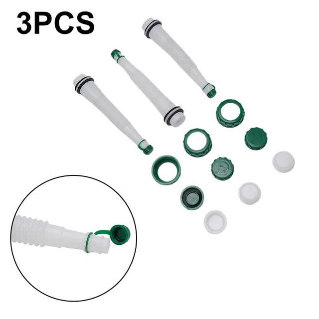 3-Sets Gas Can Fuel Spout Cap Kit Replacement Industrial Parts Spout BEST Tools