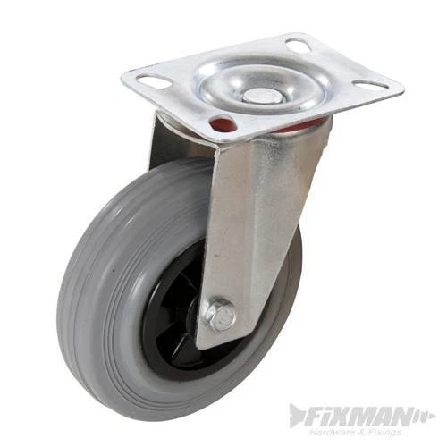 FIXMAN Rotella IN Gomma Girevole 75mm 50kg