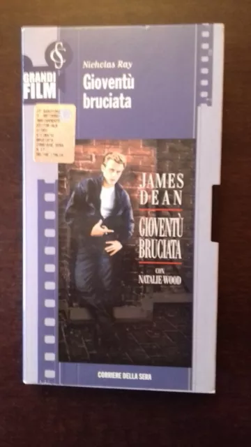 GIOVENTU' BRUCIATA VHS - Videocassetta Film Corriere della sera 1955 James DEAN