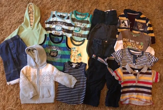 Baby Boy’s Clothes Bundle 6-9/6-12mths - 18 Items - Next, Pumpkin Patch, Gap…