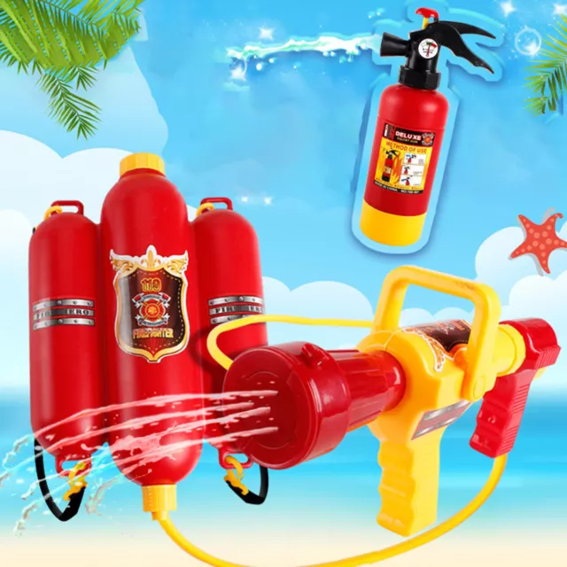 Children Fireman Toy Water Guns Sprayer Backpack Outdoor Summer Party Toys Kids