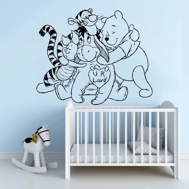 Winnie the Puuh and Friends Wand Vinyl Aufkleber Kinder Kinderzimmer Dekor Tiger Ferkel