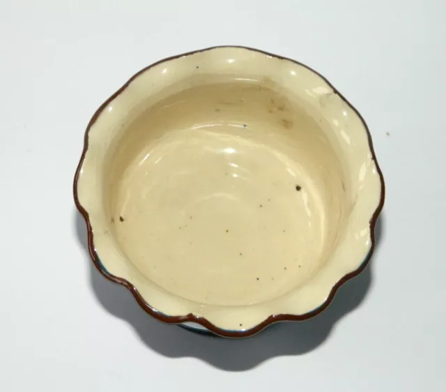 Vintage Longpark Pottery Torquay Ware Kingfisher Clotted Cream / Sugar Bowl 3