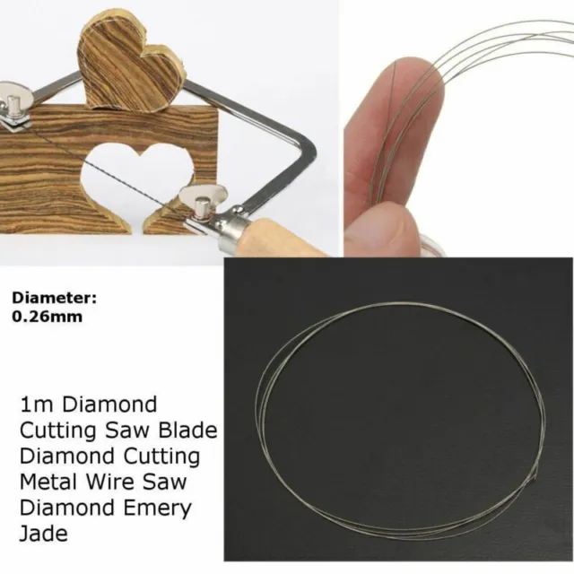 0,26 MM Diamante Alambre de Corte Jade Hoja de Sierra para Metal Lujo-Vidrio de Jade