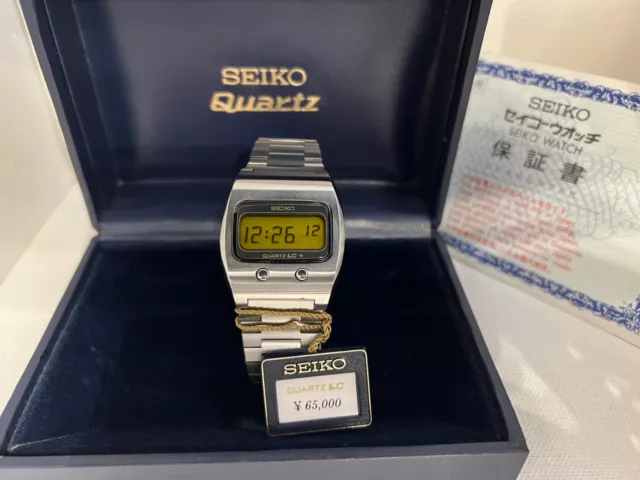 SEIKO 0624-5009 LEMON Face Quartz LCD Vintage Watch £ - PicClick UK