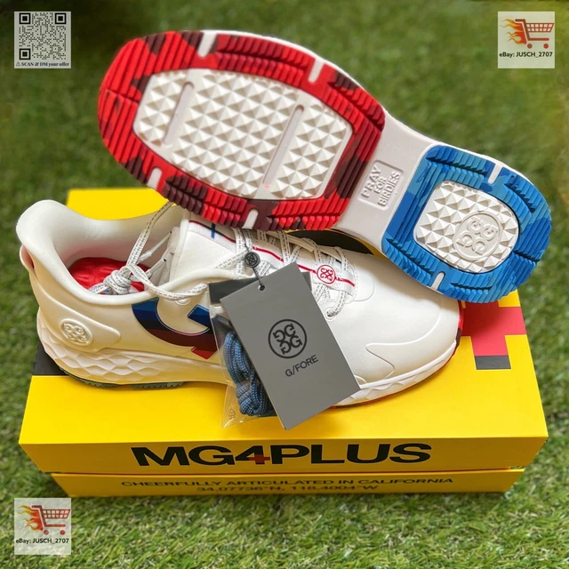 G/FORE G4 MG4+ Camo Camouflage Golf Shoe Sneaker ⛳️ US 8 ⛳️ White Blue