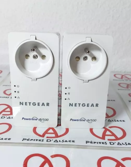 NETGEAR Powerline AV500 XAV5401 Kit 2x CPL Répéteur Ethernet RJ45  500MB/S WIFI