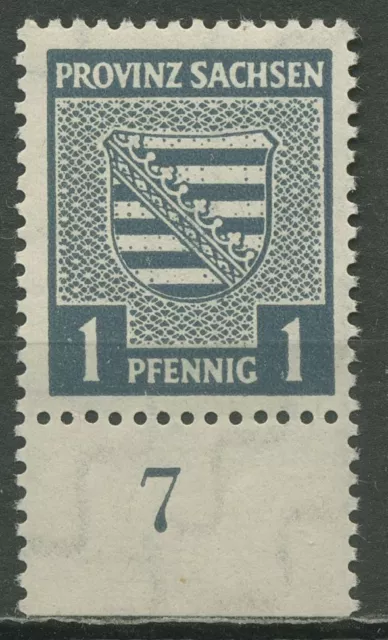 SBZ Provinz Sachsen 1945 73 X y UR postfrisch mit fluoreszierender Gummierung