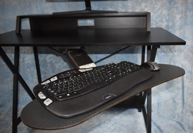 NEW Weber Knapp under desk slide in / out articulating swivel tilt keyboard tray 3