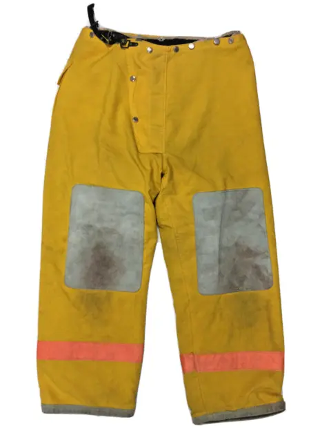 40x30 ALB Yellow Orange Firefighter Turnout Bunker Pants P1351