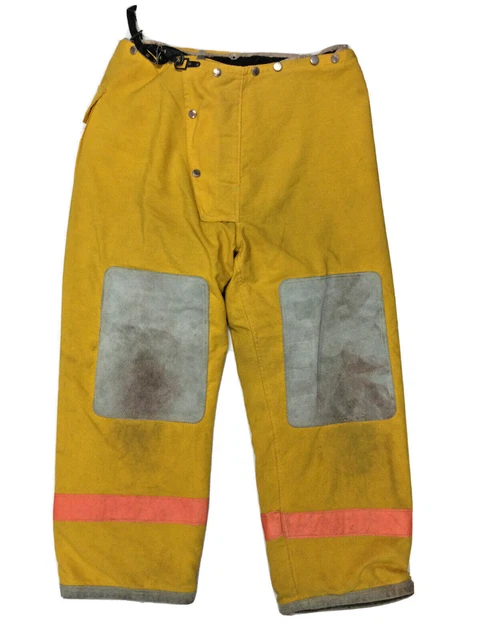 40x30 ALB Yellow Orange Firefighter Turnout Bunker Pants P1351
