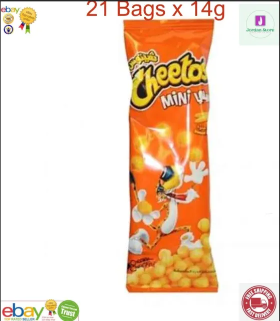 Cheetos Mini spedisce bignè di mais aromatizzati {21 pkx14g} HALAL