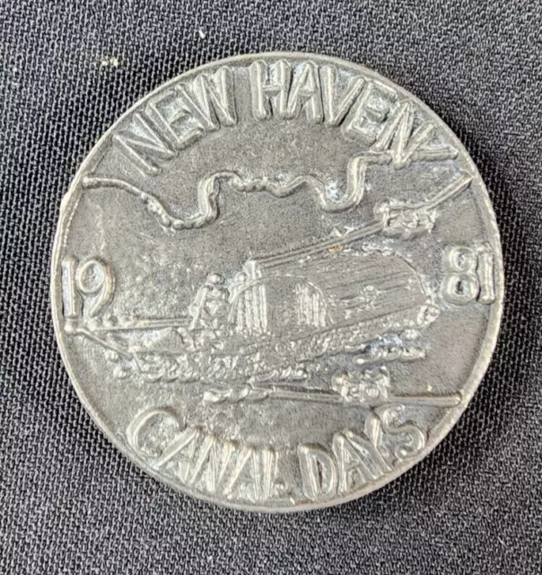 1981 HEW HAVEN CANAL DAYS Commemorative Medal - New Haven Festival Committee IN