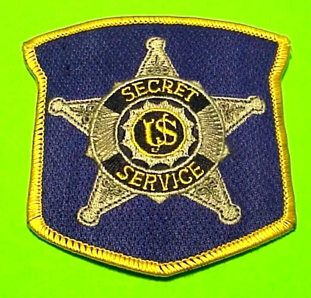 Us Secret Service  Gold / Blue / Silver  3 1/2"  Police Patch  Free Shipping!!!
