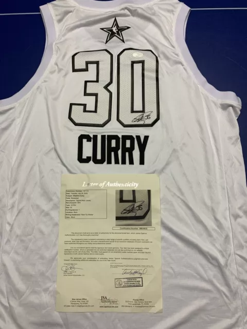Stephen Curry Warriors Signed 2022 All Star Swingman Jordan Jersey USA SM