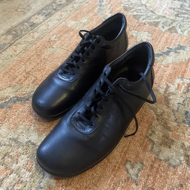 Ziera Shoes Black Leather Lace Up Size 40