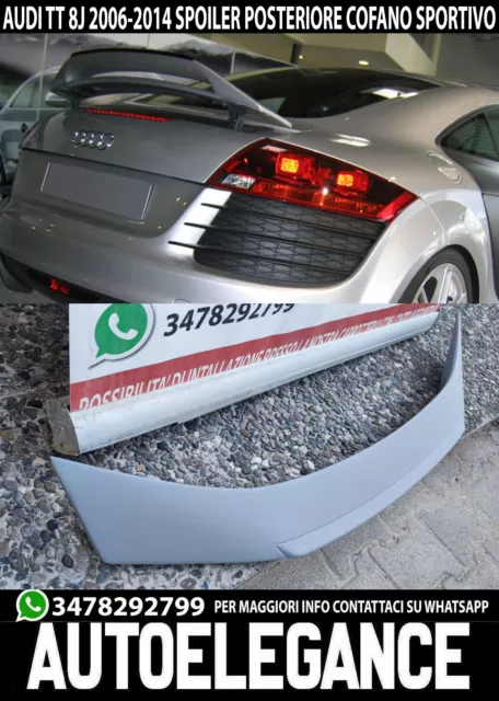 Spoiler Posteriore Sul Cofano Look Tts Ttrs Per Audi Tt 8J 2006-2014 Tuning