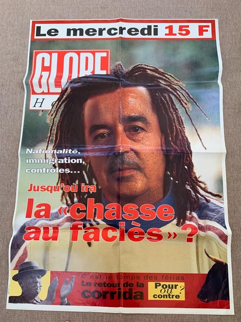 affiche publicité  Globe magazine années 80