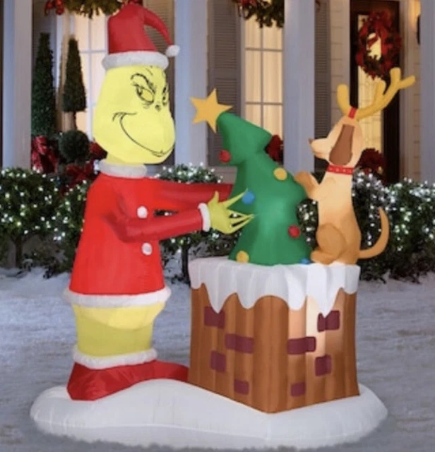 GRINCH AND MAX gemmy christmas inflatable animated 155.00 PicClick