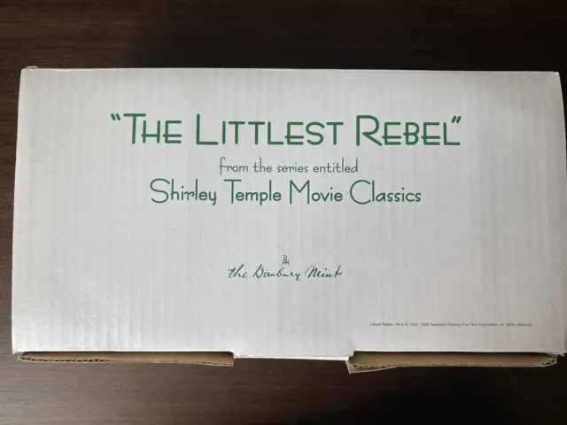 Shirley Temple "The Littlest Rebel” Movie Classics 10” Doll *Danbury Mint* 1998
