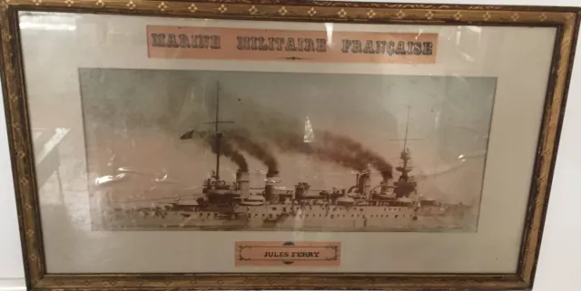 Tableau Marine De Guerre Bateau Croiseur Jules Ferry  Photo