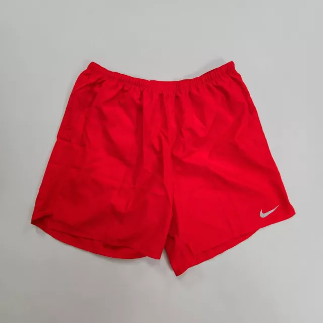 Nike Shorts Adult Extra Large Red Stride Dri-Fit 7" Running Challenger Gym Mens