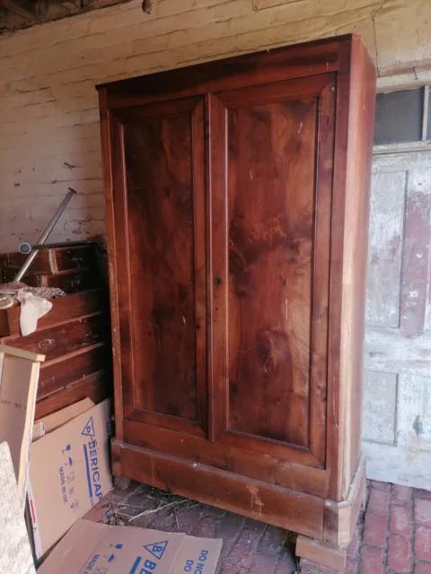 Huge Antique French Linen Cupboard