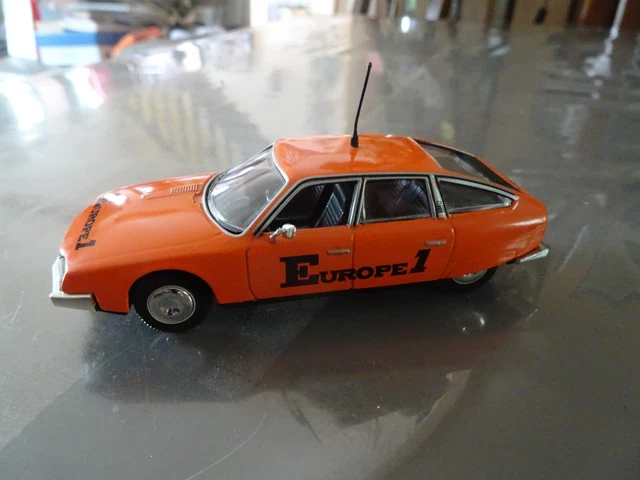 Voiture Miniature Citroen CX Europe 1 1975 Tour de France Vélo Norev au 1/43