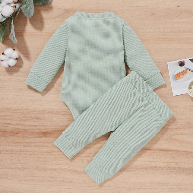 Tuta neonato neonato a maniche lunghe tuta + pantaloni lunghi set abiti 5