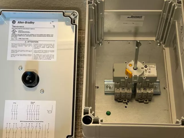 Neuf ! Allen Bradley 194E-KA16EX-6 Charge Interrupteur 6 Pôle Moteur Déconnecte 3