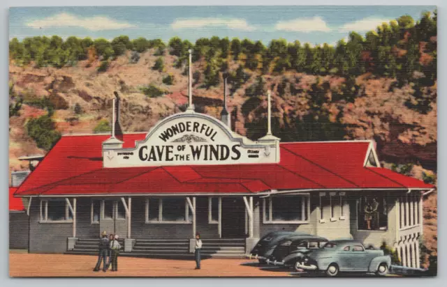 Postcard Cave Of The Winds Manitou Springs Colorado CO Unposted Cars People