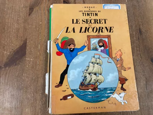 Tintin ancien le secret de la licorne - BD - Occasion