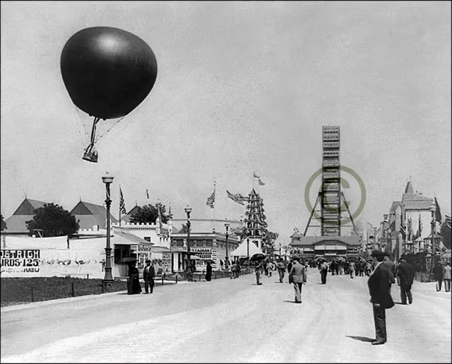 Worlds Columbian Expo Chicago Ferris Wheel 1893