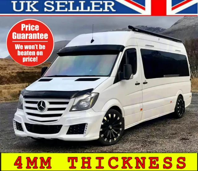 🇬🇧🌟 Mercedes Sprinter W906 13-18 Bonnet Wind Stone Deflector Protector Bra