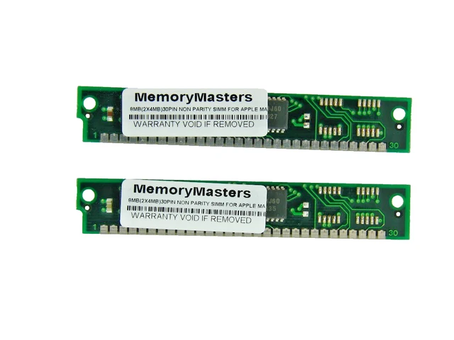 16MB 4x 4MB 30pin Simm RAM Mémoire Sans Parité 4x8 30-pin Apple Mac PC Se / 30 e