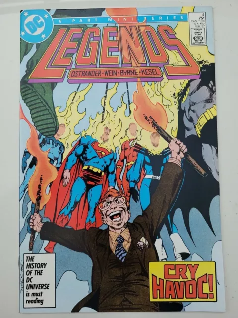Legends #4 (1987) Dc Comics 2Nd Appearance Of Suicide Squad! Darkseid! Joker!